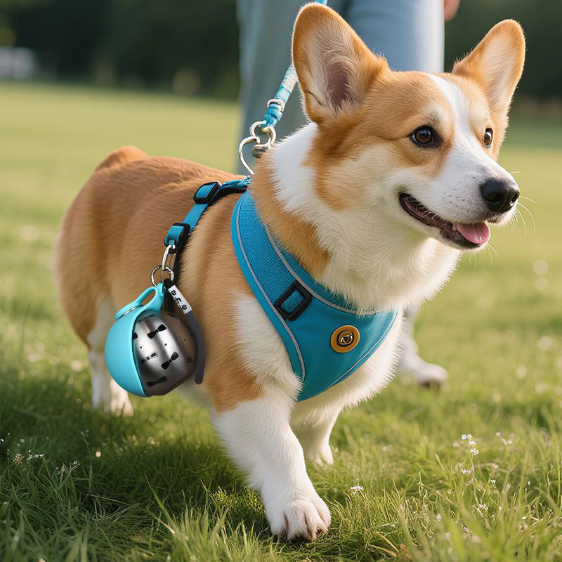 Taşınabilir Köpek Su Şişesi ve Katlanabilir Matara - 285 ml